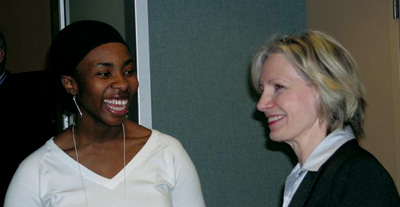 Ayinwi Muma ’06 and Lorranie McConnell of Bear Stearns