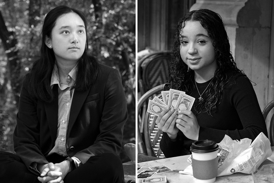 Emma Shen ’26 (left) and Tazia Mohammad ’27 (right)