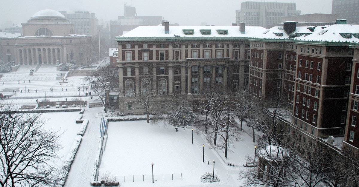 Columbia University on LinkedIn: ❄️ It's snowing! Not only is this the  first snowfall of the season, this…