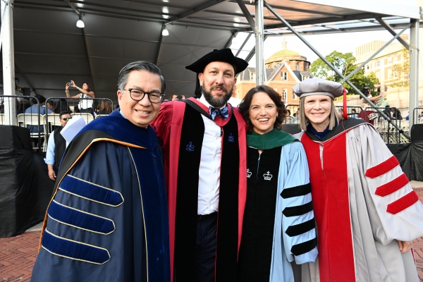  Chang; Sorett; Interim President Dr. Katrina Armstrong; and Provost Angela V. Olinto.